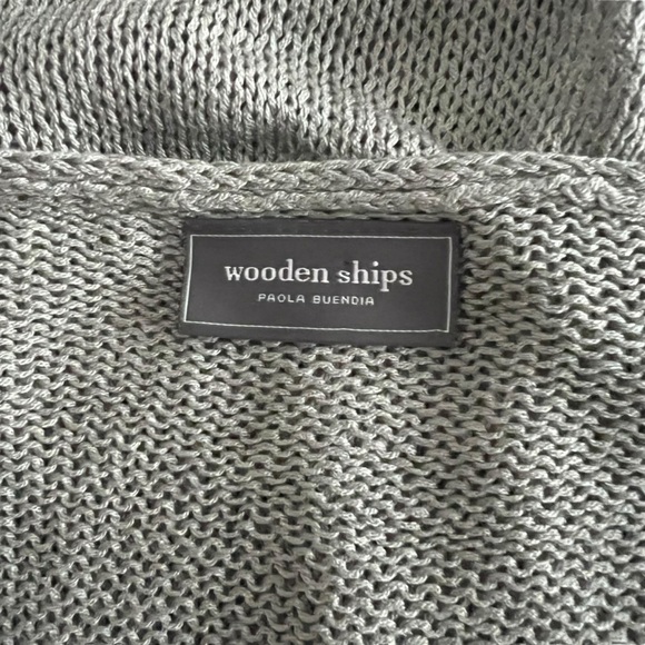 Wooden Ships - Light Weight Scoop Neck Beach Sweater Sz S/M - Picture 5 of 6